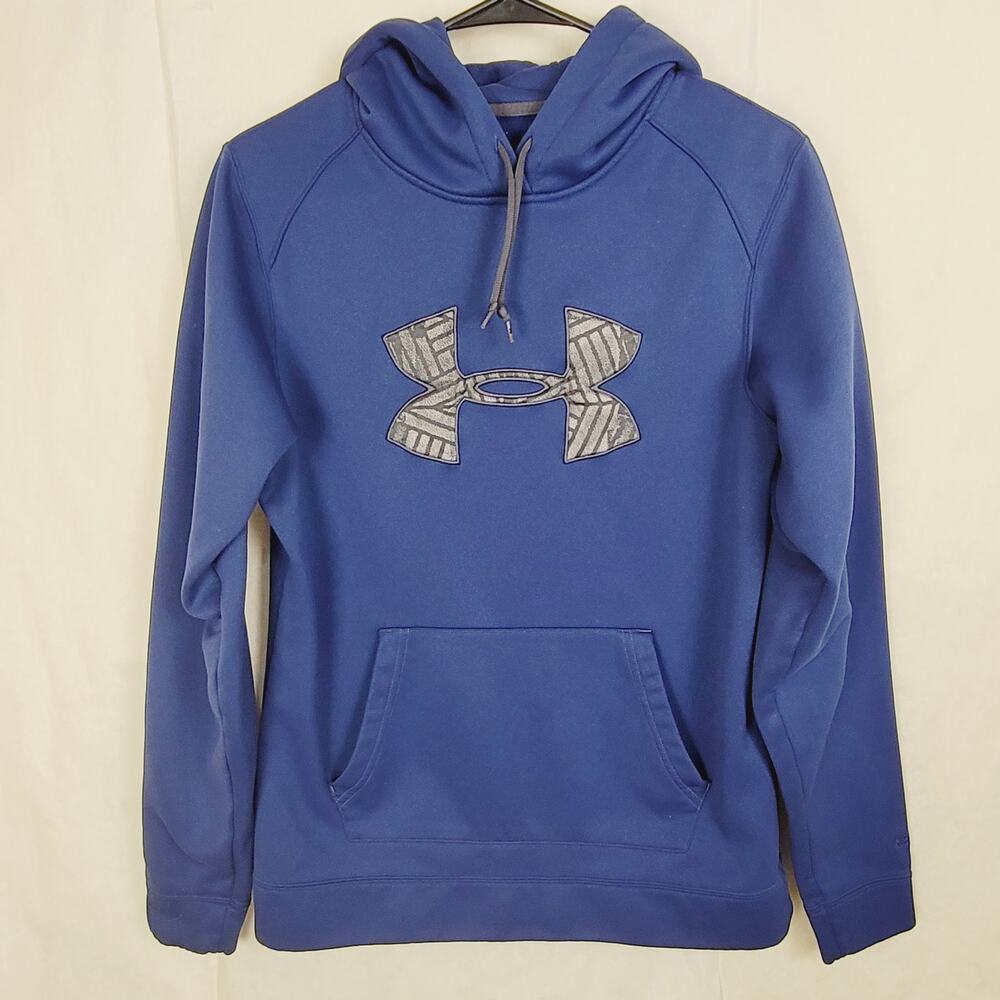 Under Armour blue XStorm Cold Gear hoodie Size medium Active Outdoors Casual